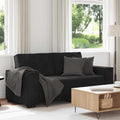 2-Sitzer-Sofa Schwarz 180x78x84 cm Samt