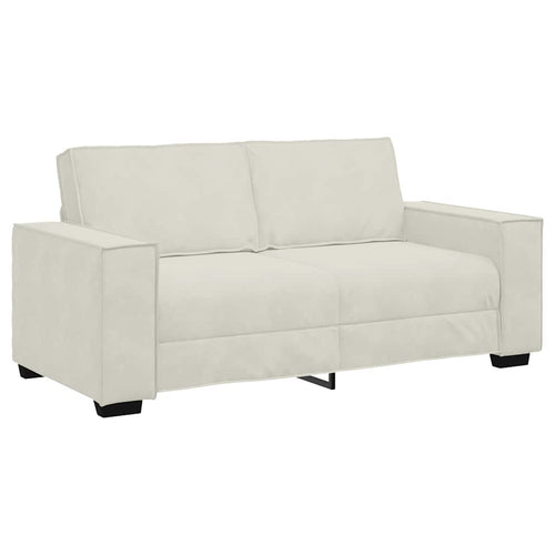 2-Sitzer-Sofa Creme 180x78x84 cm Samt