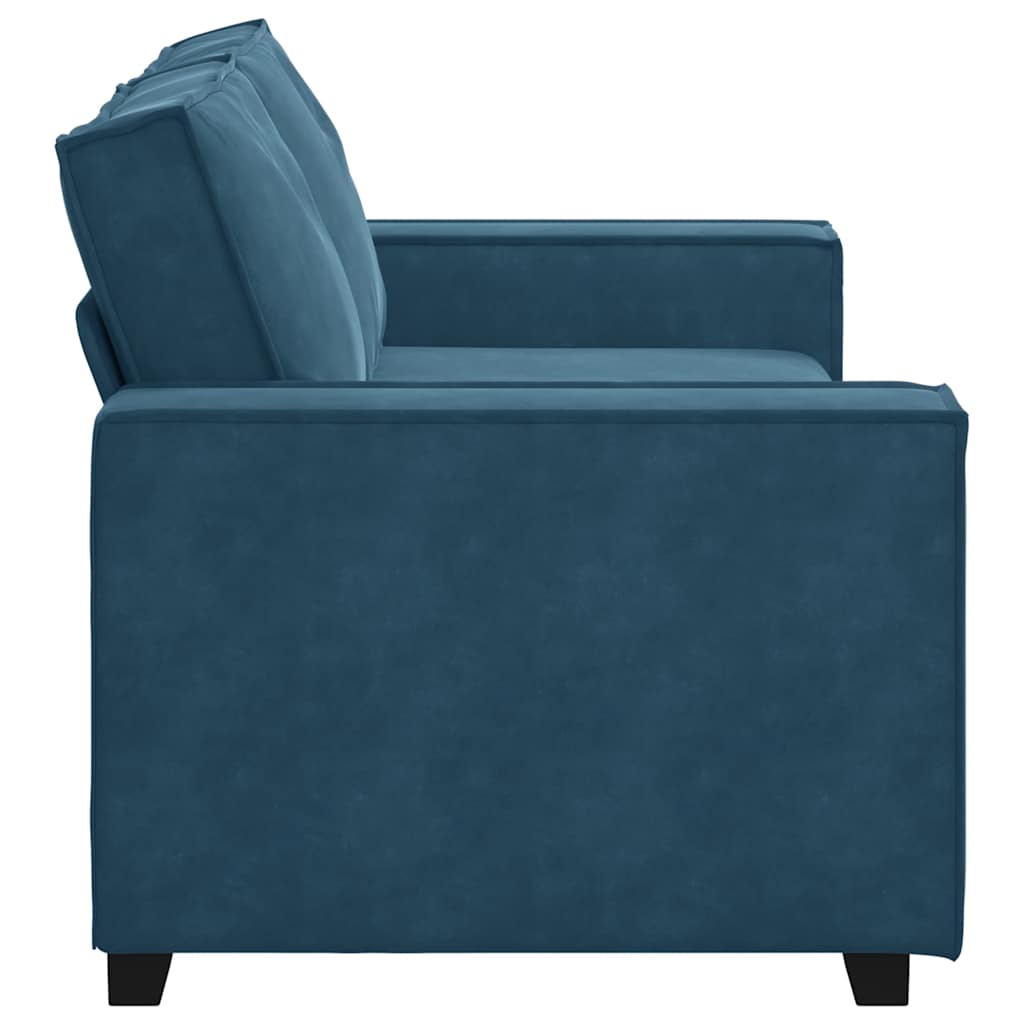 2-Sitzer-Sofa Blau 180x78x84 cm Samt