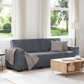 3-Sitzer-Sofa Dunkelgrau 220x78x84 cm Samt