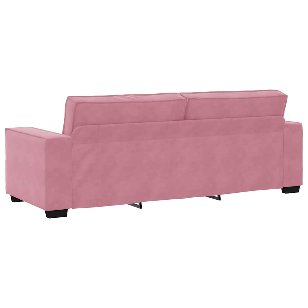3-Sitzer-Sofa Rosa 220x78x84 cm Samt