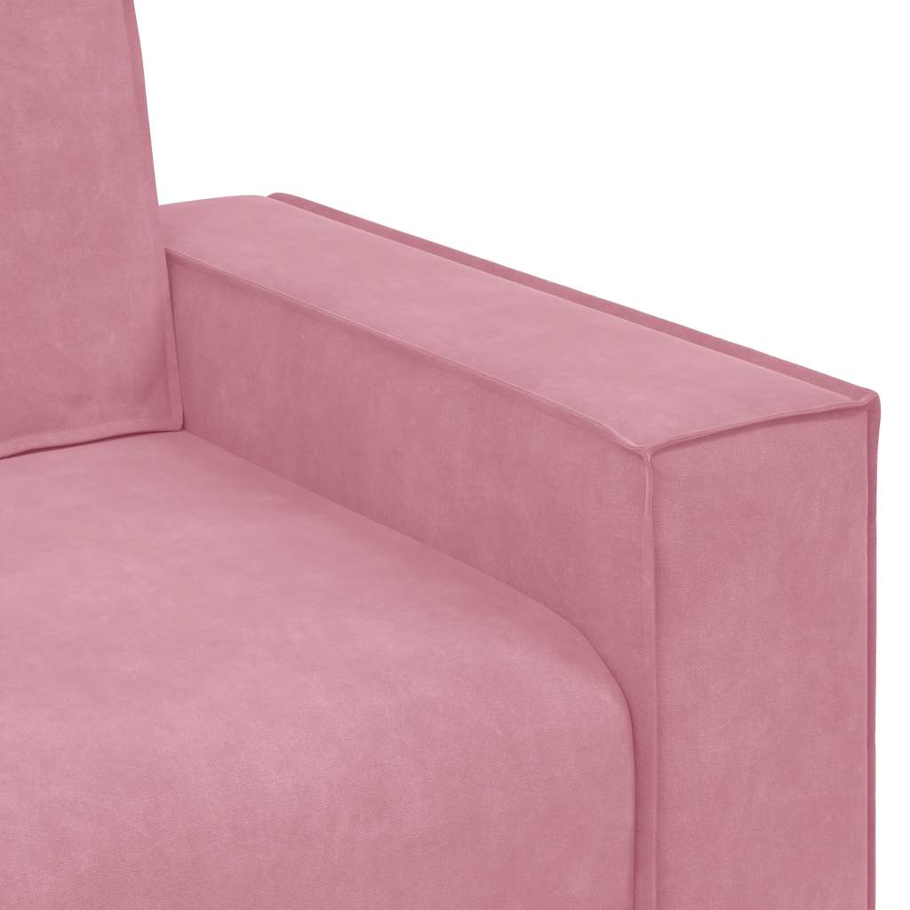 3-Sitzer-Sofa Rosa 220x78x84 cm Samt