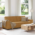 3-Sitzer-Sofa Braun 220x78x84 cm Samt
