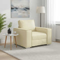 Sofa-Sessel Creme 100 cm Kunstleder