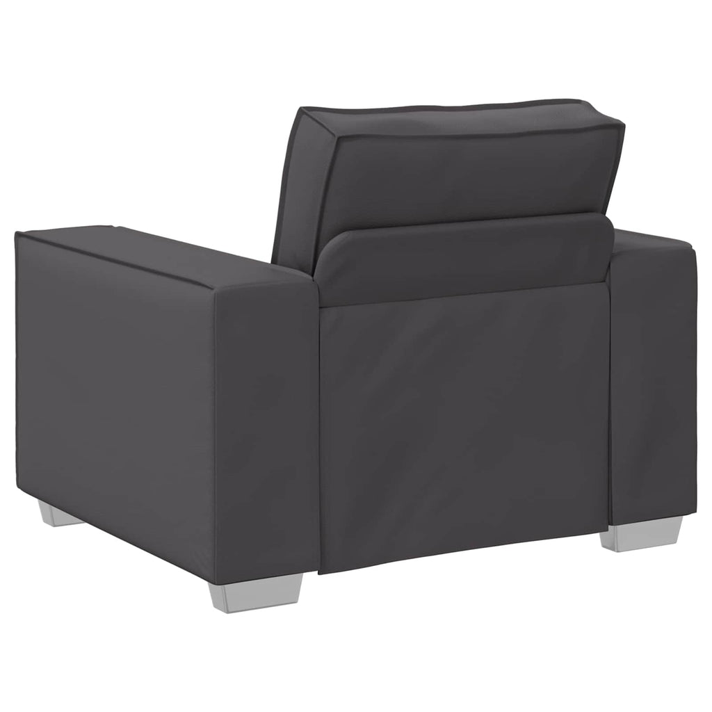 Sofa-Sessel Grau 100 cm Kunstleder