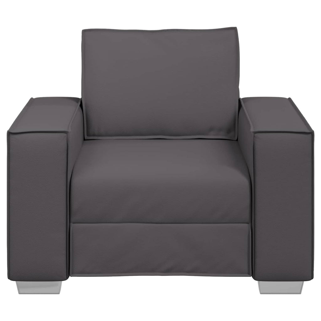 Sofa-Sessel Grau 100 cm Kunstleder