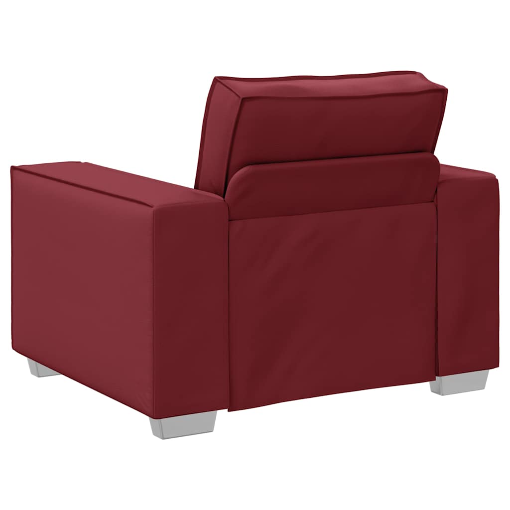 Sofa-Sessel Weinrot 100 cm Kunstleder