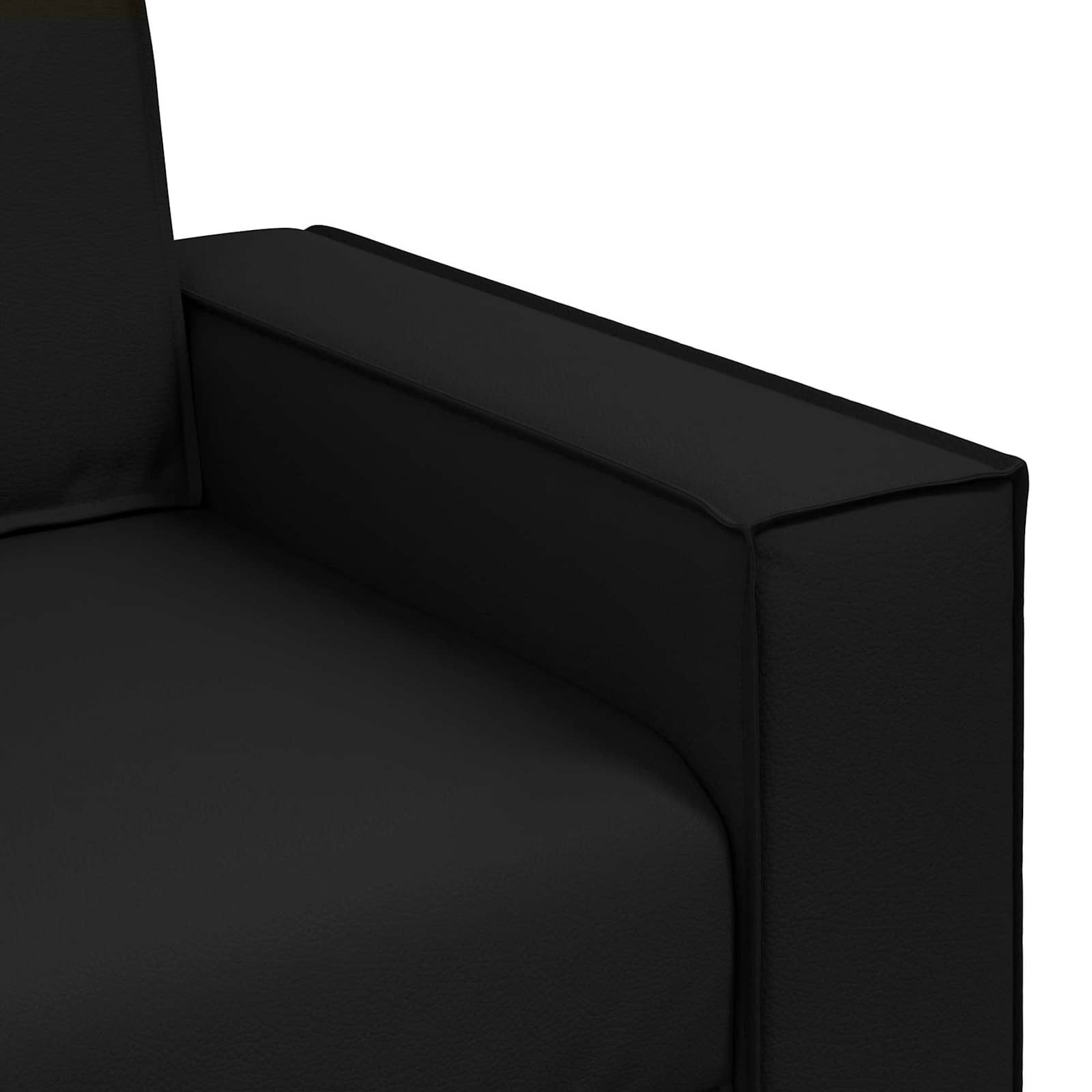 Sofa-Sessel Schwarz 100 cm Kunstleder