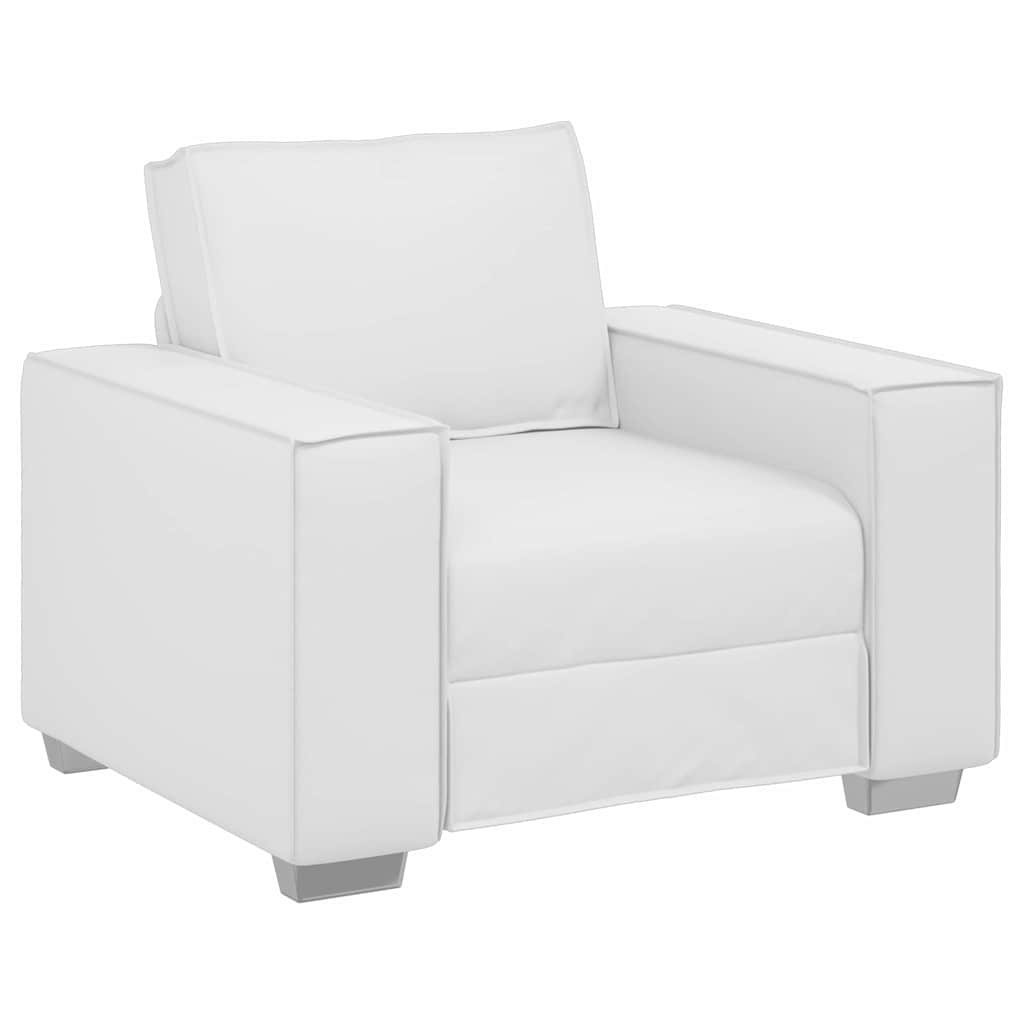 Sofa-Sessel Weiß 100 cm Kunstleder