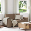Zweisitzer-Sofa Cappuccino 160 cm Kunstleder