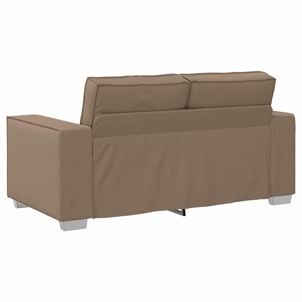 Zweisitzer-Sofa Cappuccino 160 cm Kunstleder