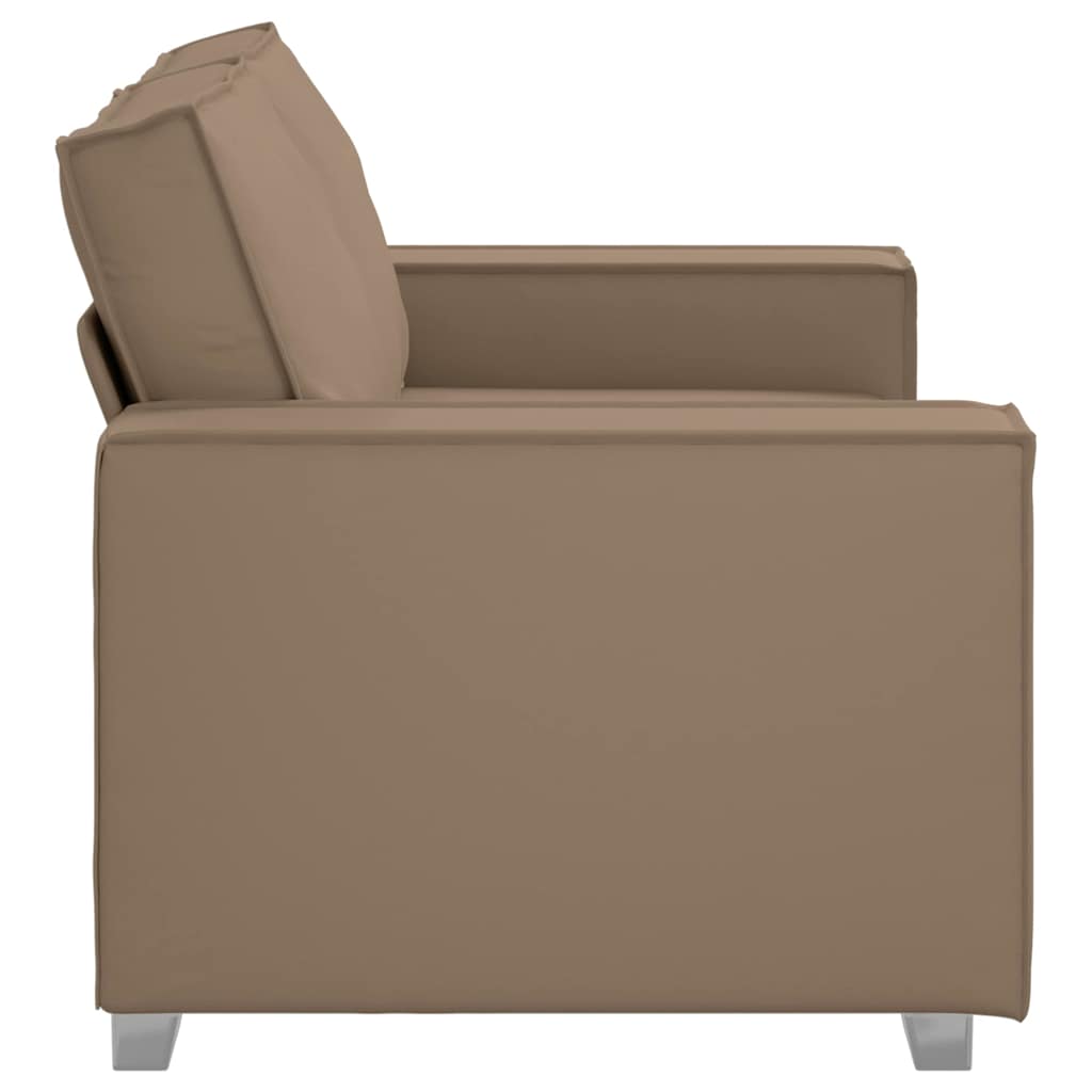 Zweisitzer-Sofa Cappuccino 160 cm Kunstleder