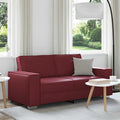 Zweisitzer-Sofa Weinrot 180 cm Kunstleder