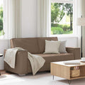 Zweisitzer-Sofa Cappuccino 180 cm Kunstleder