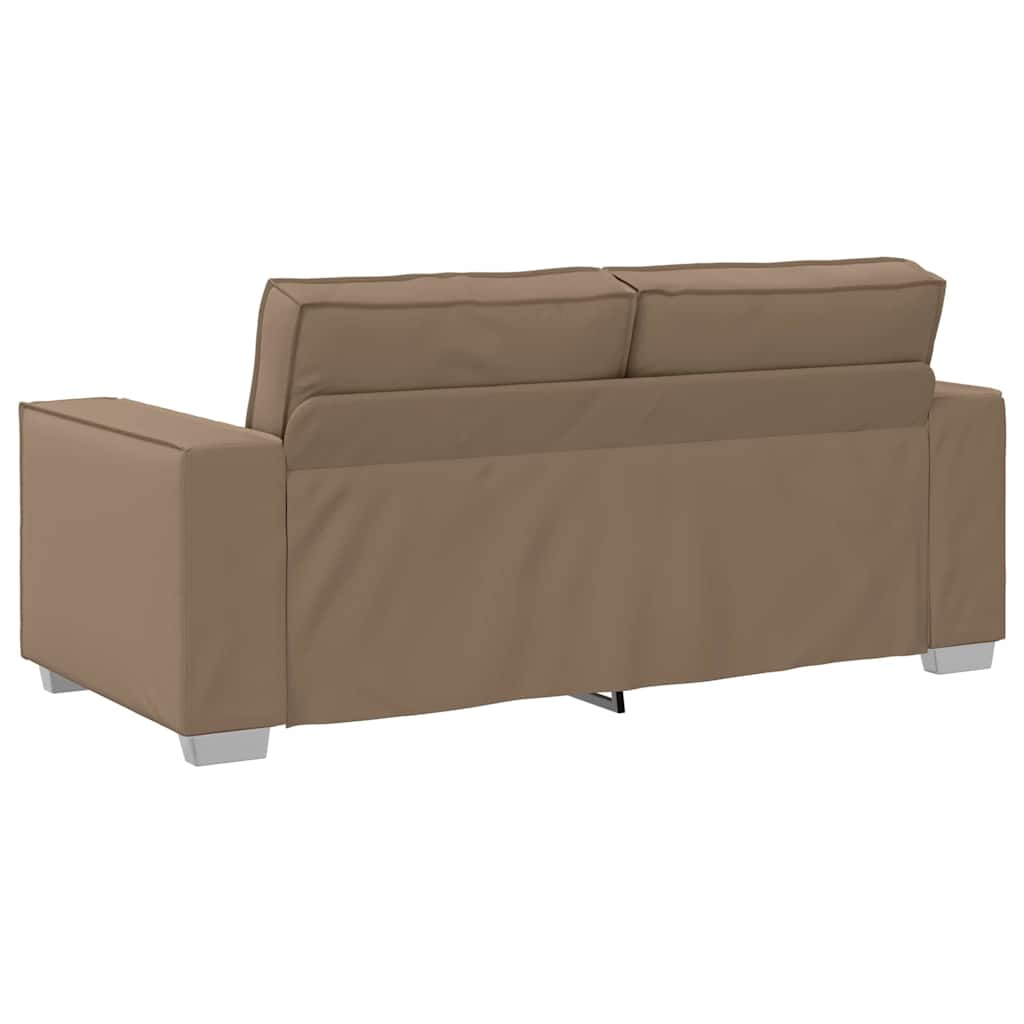 Zweisitzer-Sofa Cappuccino 180 cm Kunstleder