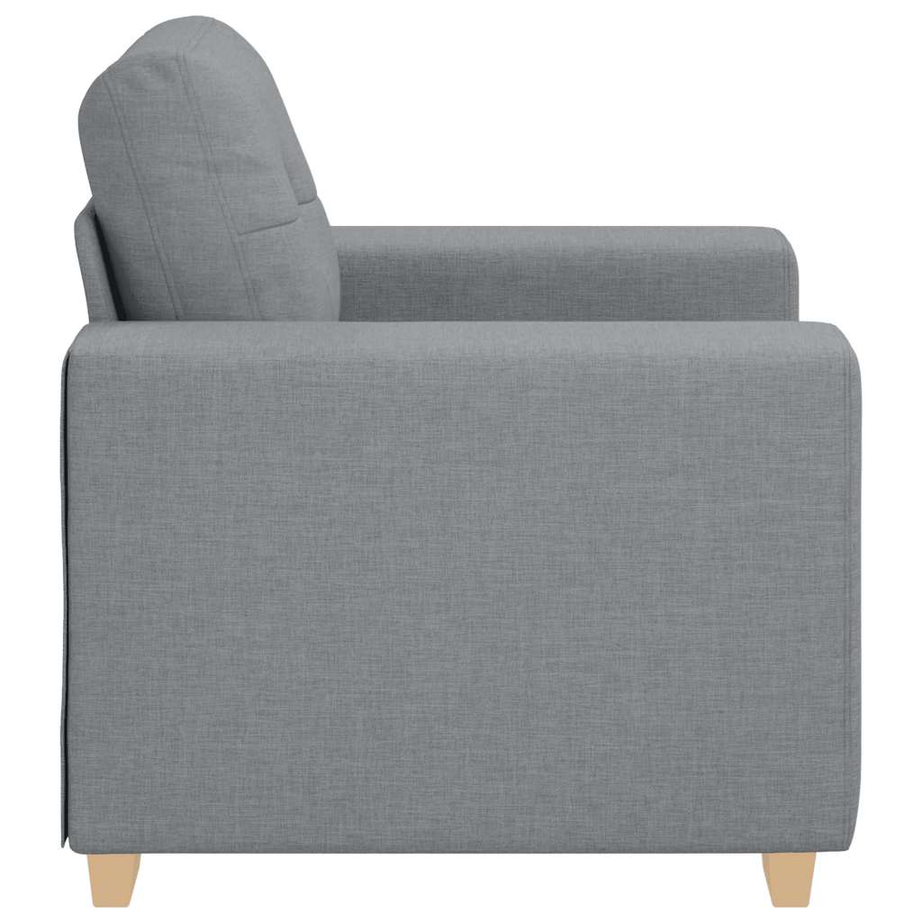 Sessel Hellgrau 100x78x80 cm Stoff
