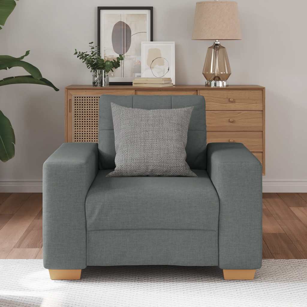 Sessel Dunkelgrau 100x78x80 cm Stoff