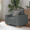 Sessel Dunkelgrau 100x78x80 cm Stoff