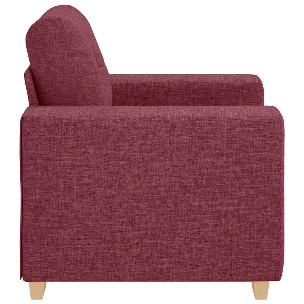 Sofa-Sessel Weinrot 100x78x80 cm Stoff