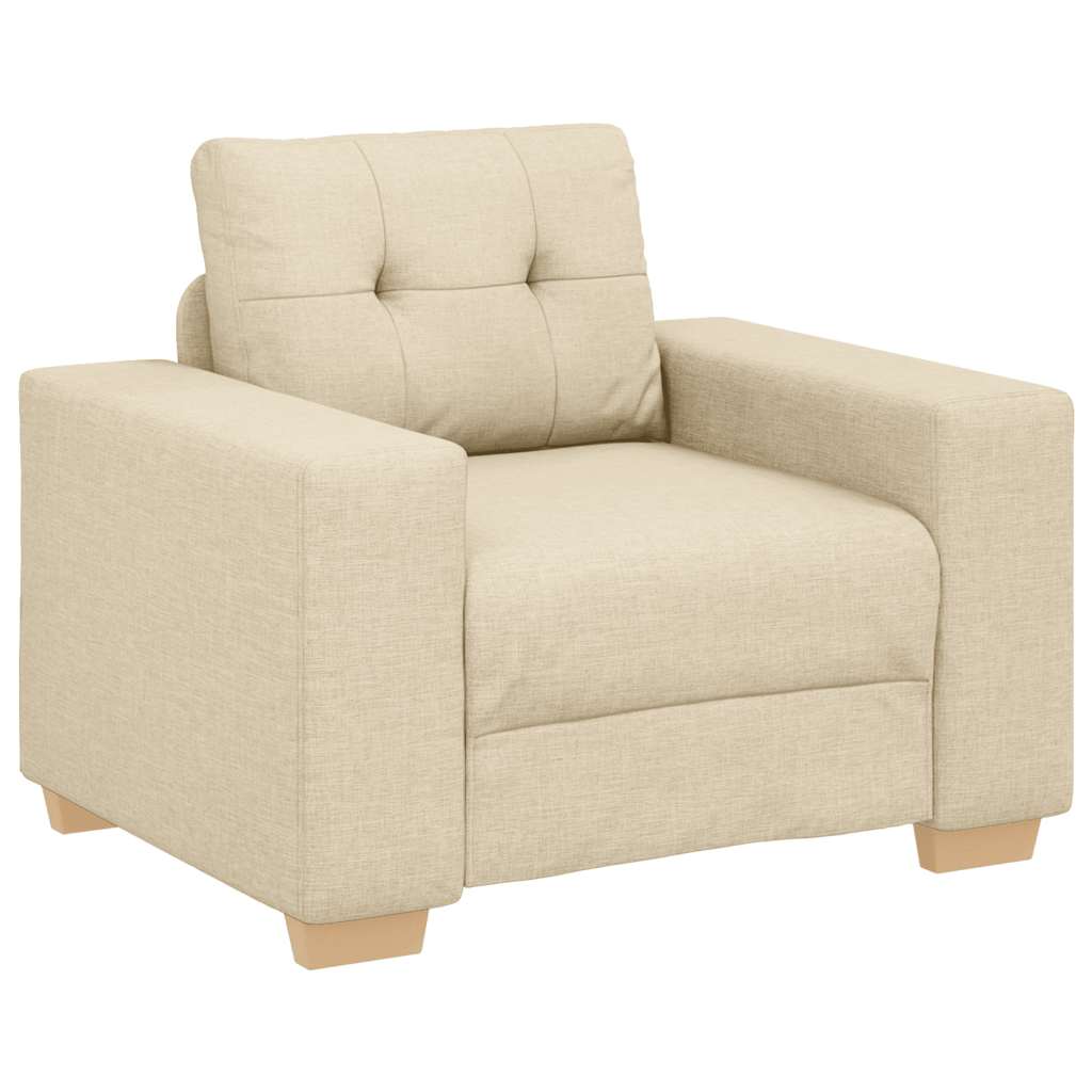 Sofa-Sessel Creme 100x78x80 cm Stoff