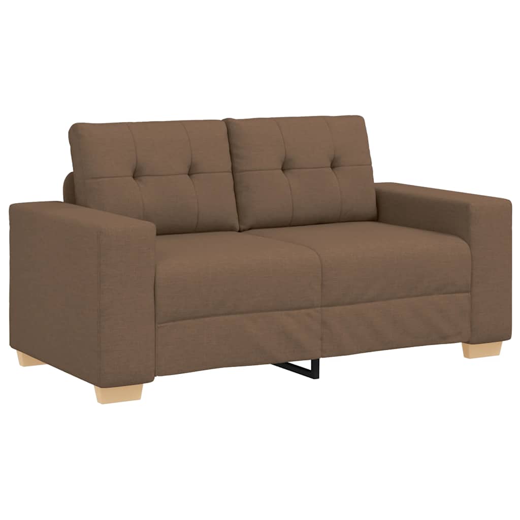 Loveseat-Sofa Braun 160x77x82 cm Stoff