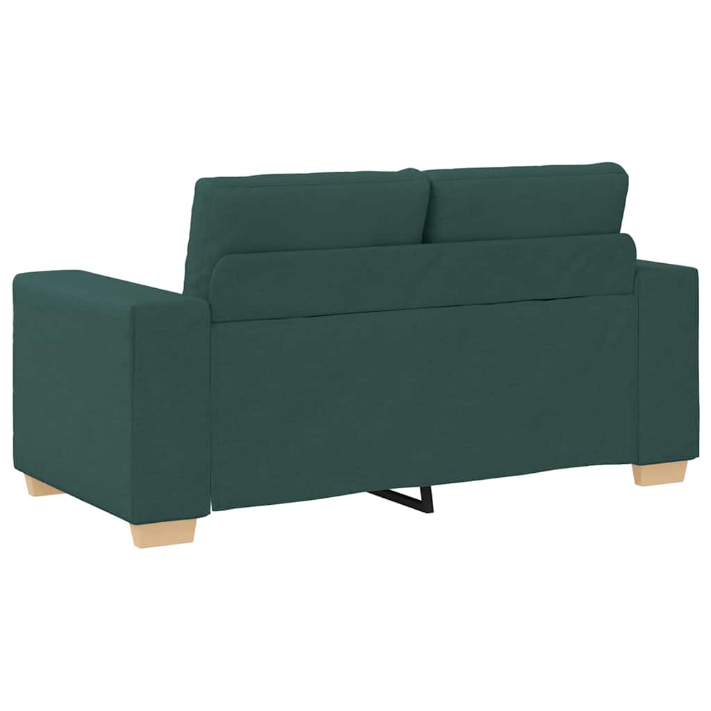 Loveseat Sofa Dunkelgrün 160x77x82 cm Stoff