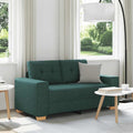 Loveseat Sofa Dunkelgrün 160x77x82 cm Stoff