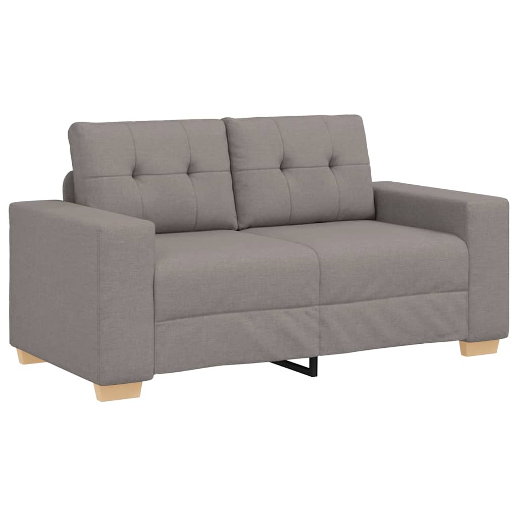 Loveseat-Sofa Taupe 160x77x82 cm Stoff