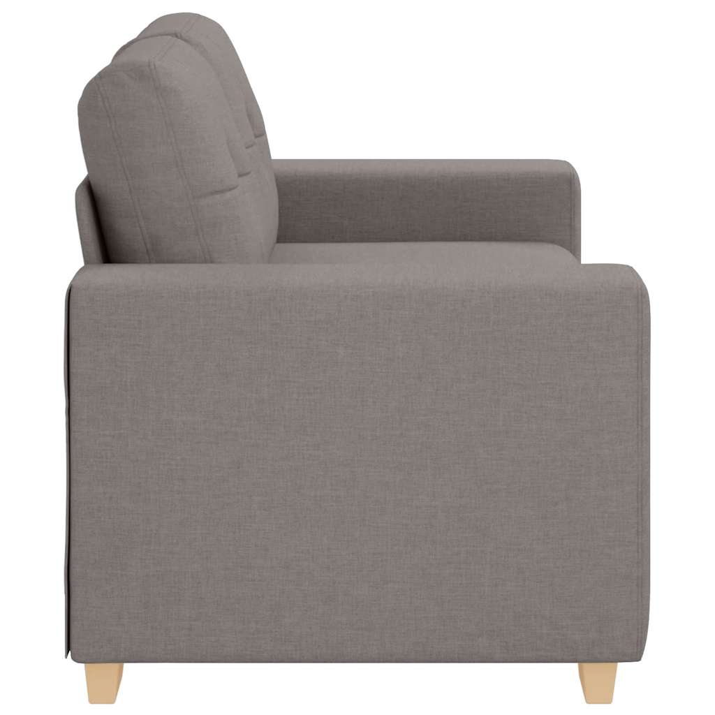 Loveseat-Sofa Taupe 160x77x82 cm Stoff