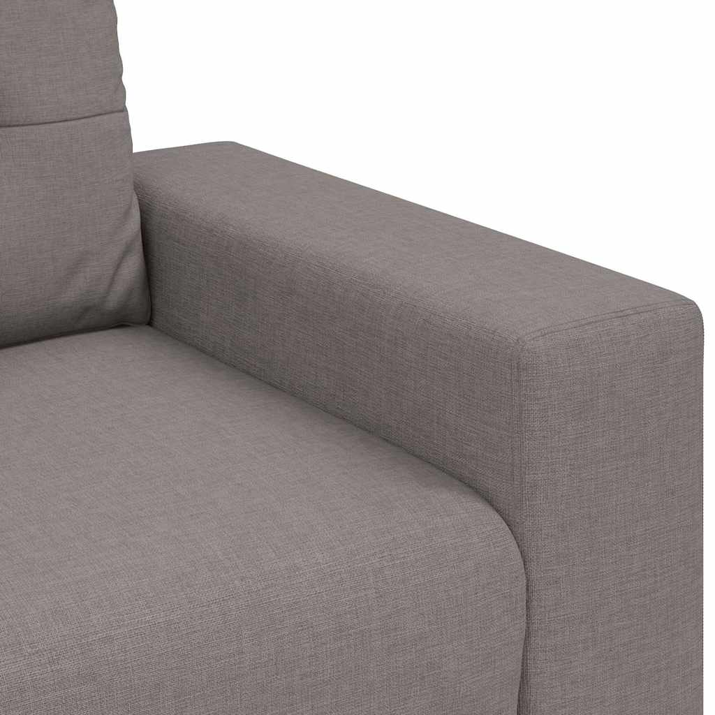 Loveseat-Sofa Taupe 160x77x82 cm Stoff