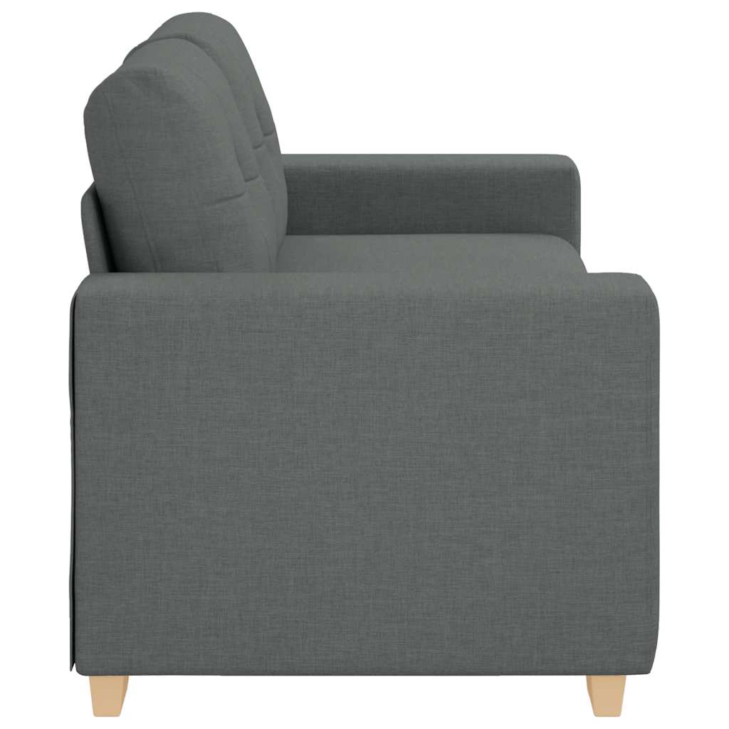 Zweisitzer-Sofa Dunkelgrau 180x77x82 cm Stoff