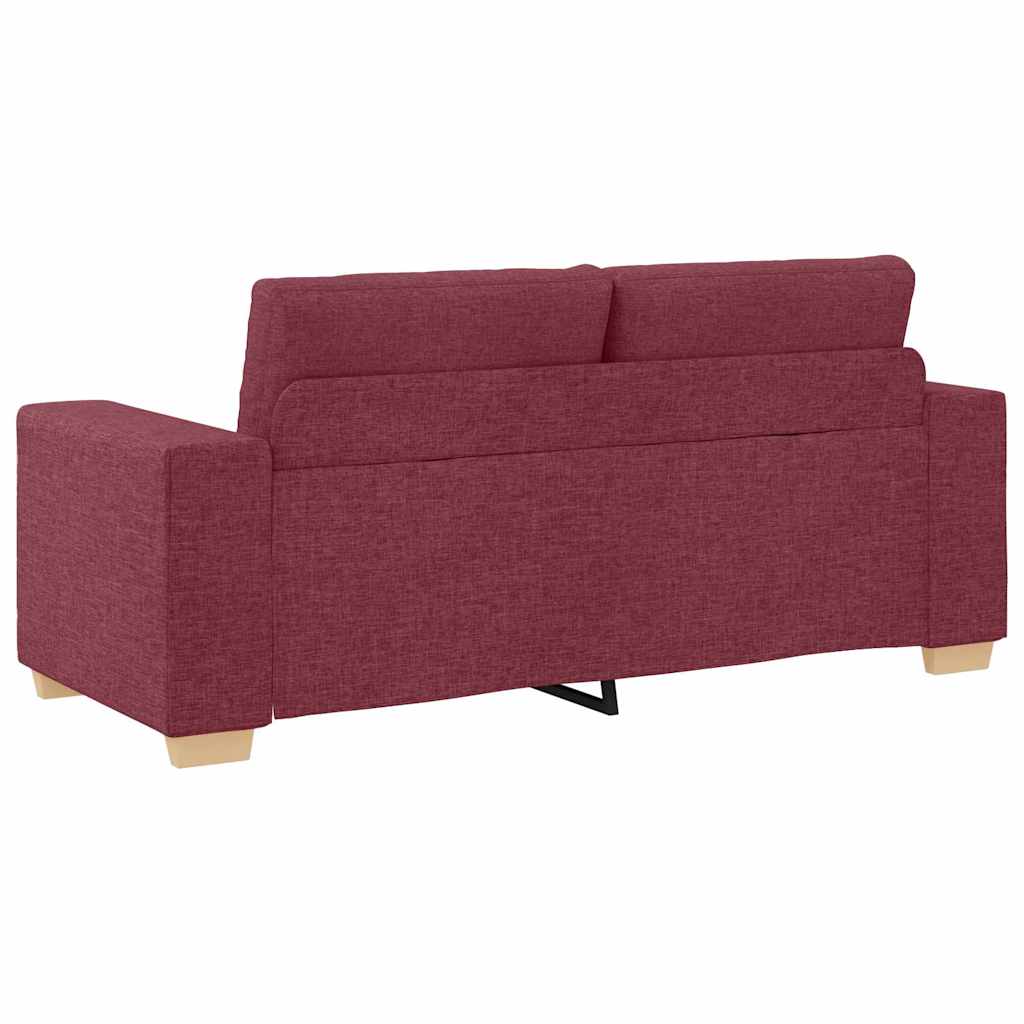 Loveseat-Sofa Weinrot 180x77x82 cm Stoff