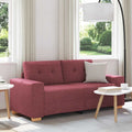 Loveseat-Sofa Weinrot 180x77x82 cm Stoff