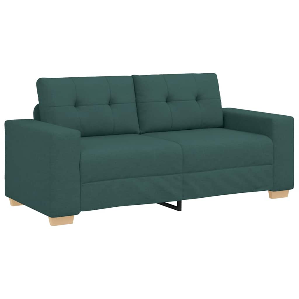 Loveseat-Sofa Dunkelgrün 180x77x82 cm Stoff