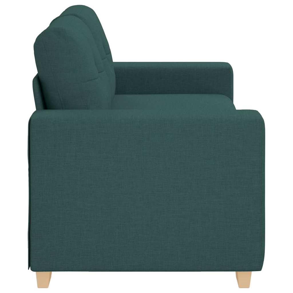 Loveseat-Sofa Dunkelgrün 180x77x82 cm Stoff