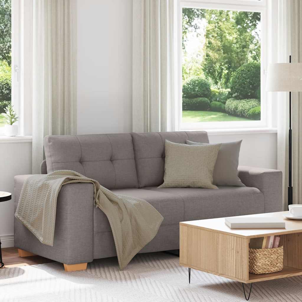 Loveseat-Sofa Taupe 180x77x82 cm Stoff