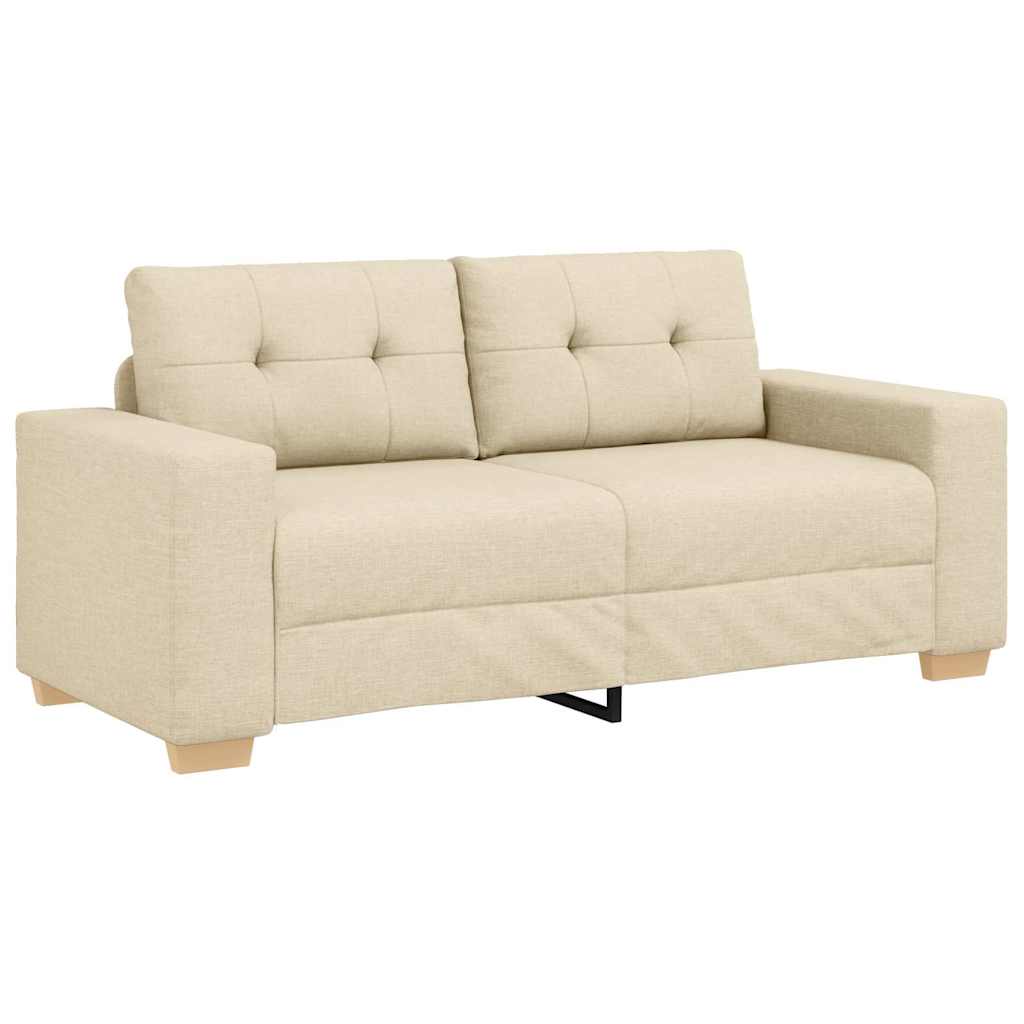 Loveseat-Sofa Creme 180x77x82 cm Stoff