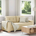 Loveseat-Sofa Creme 180x77x82 cm Stoff