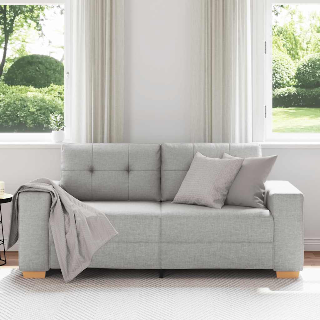 Loveseat-Sofa Wolkengrau 180x77x82 cm Stoff