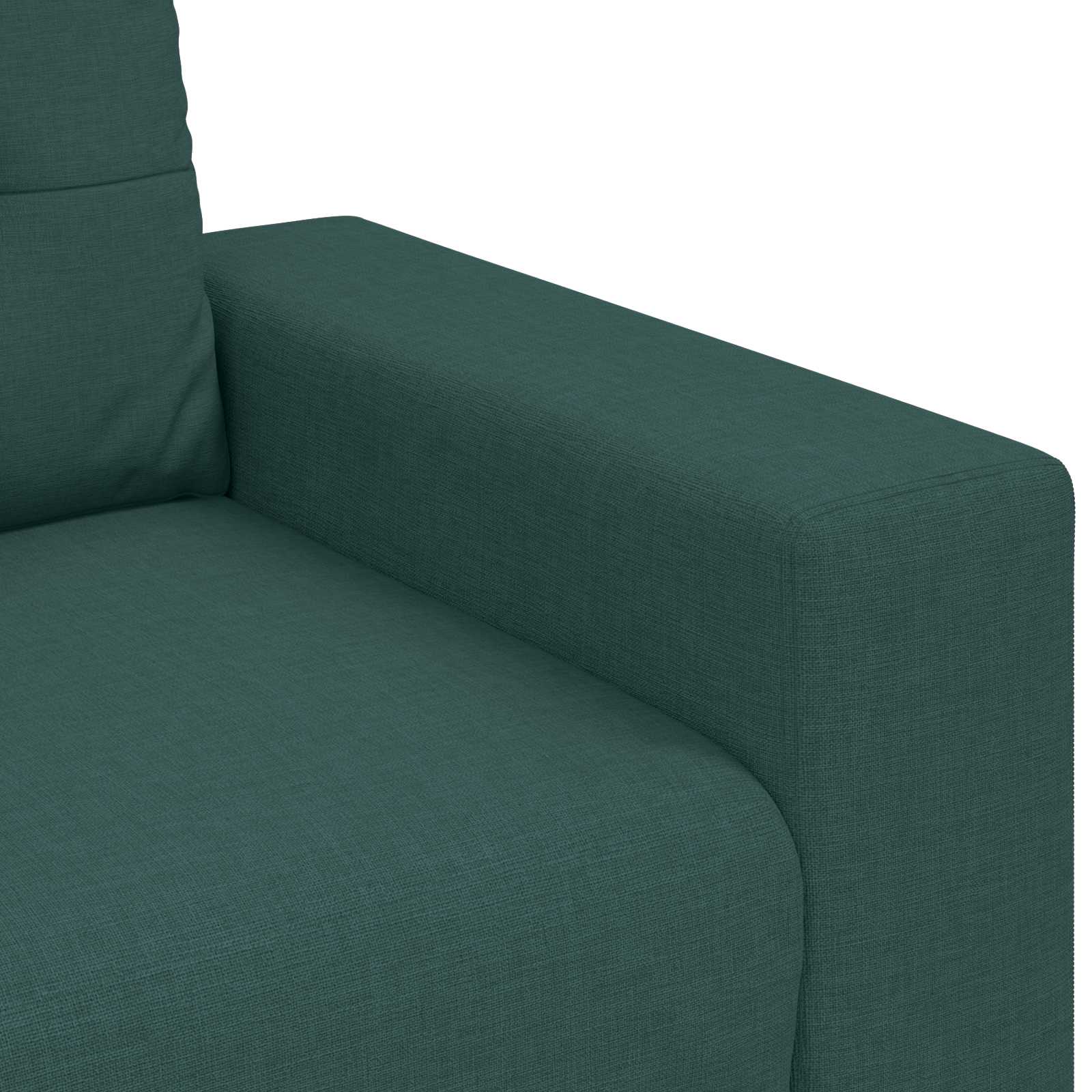 3-Sitzer-Sofa Dunkelgrün 220 cm Stoff