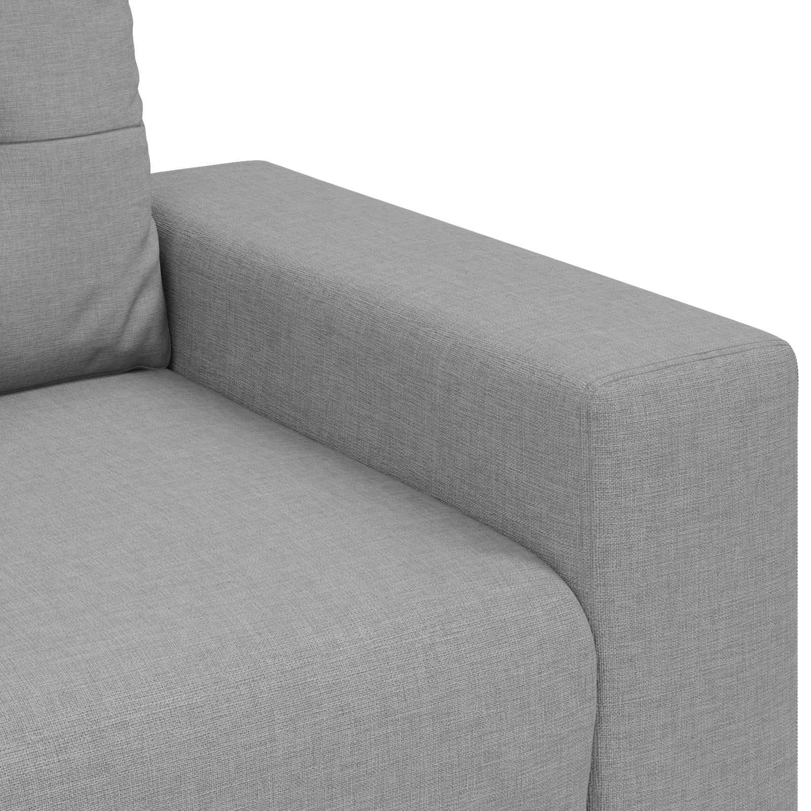 3-Sitzer-Sofa Wolkengrau 220 cm Stoff
