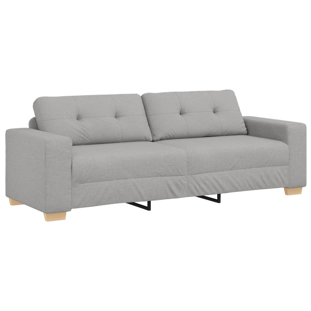 3-Sitzer-Sofa Wolkengrau 220 cm Stoff