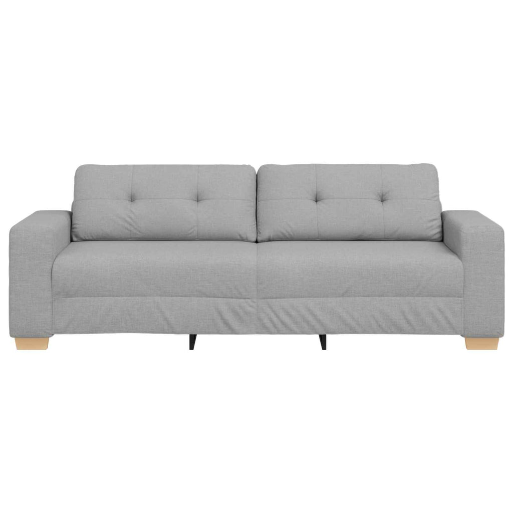 3-Sitzer-Sofa Wolkengrau 220 cm Stoff