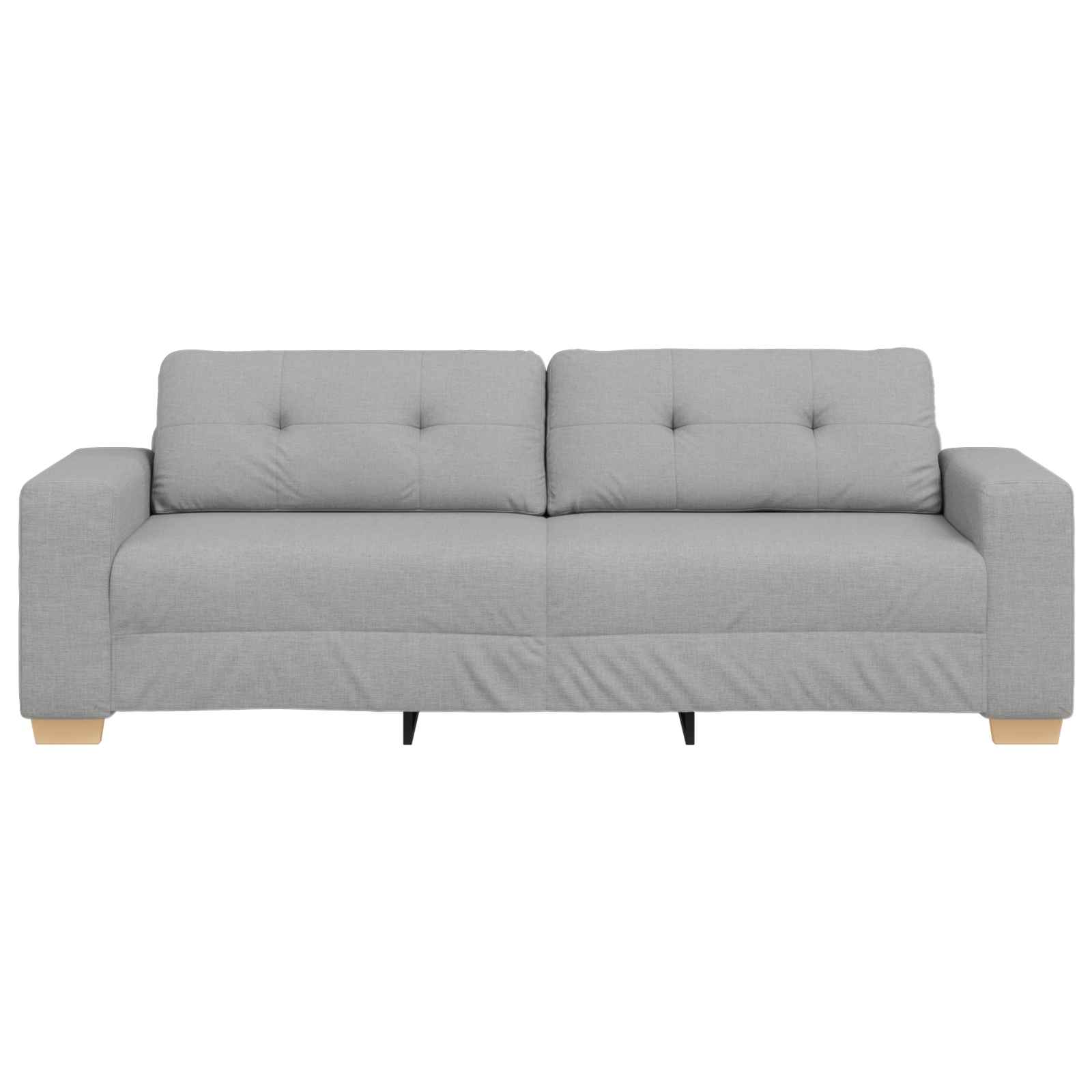 3-Sitzer-Sofa Wolkengrau 220 cm Stoff