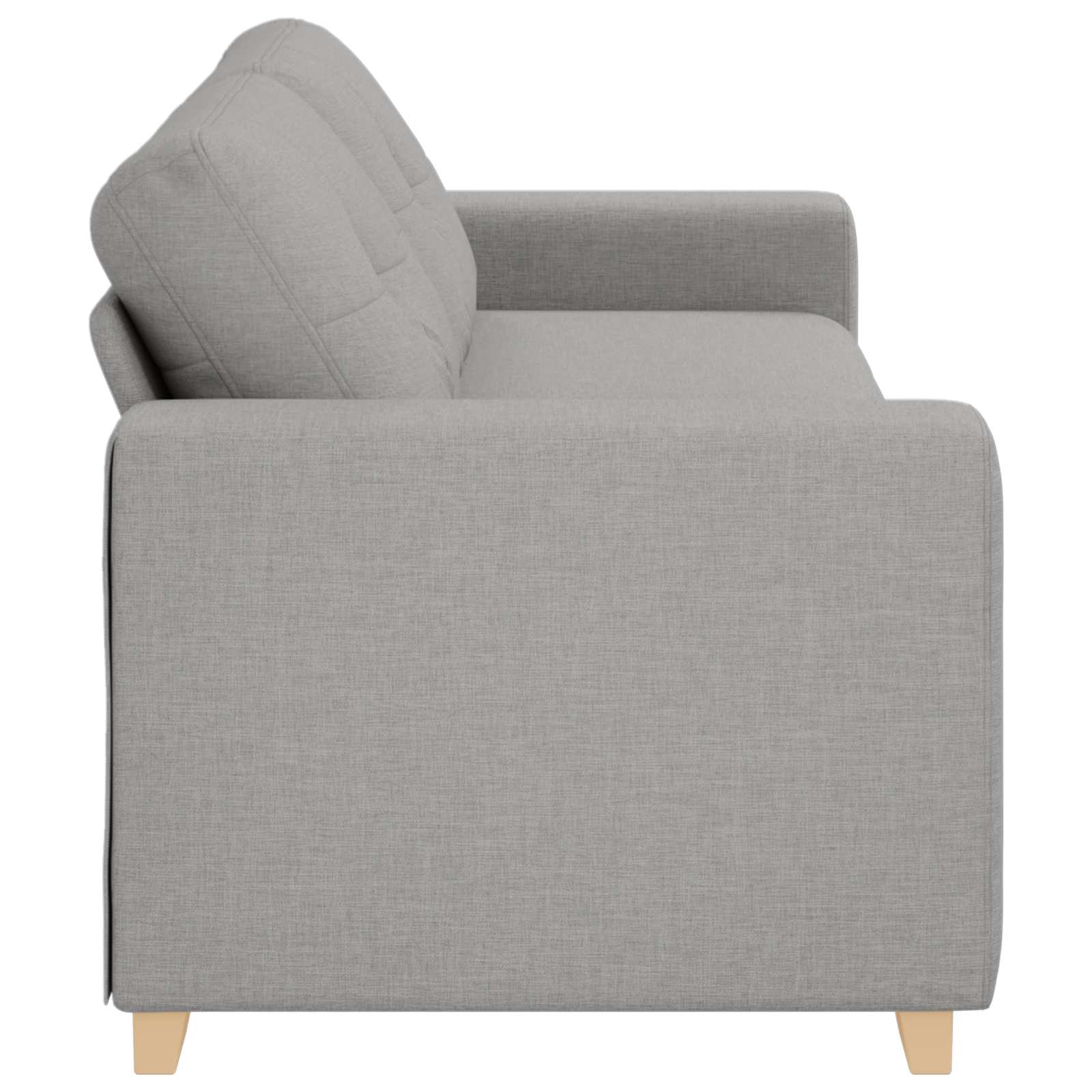 3-Sitzer-Sofa Wolkengrau 220 cm Stoff