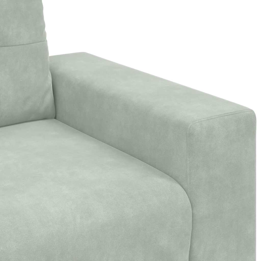 Sessel Hellgrau 100x78x80 cm Samt