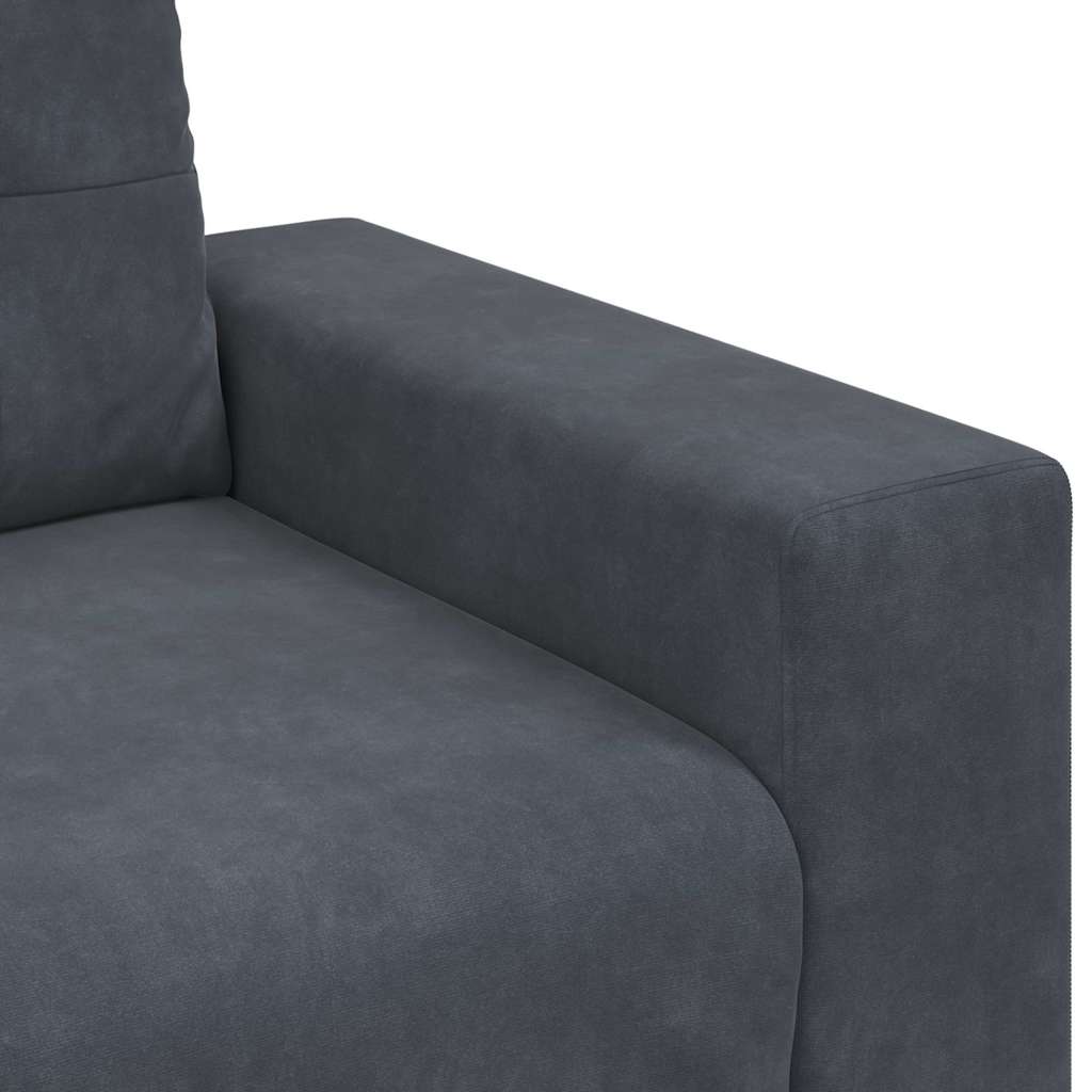 Sessel Dunkelgrau 100x78x80 cm Samt