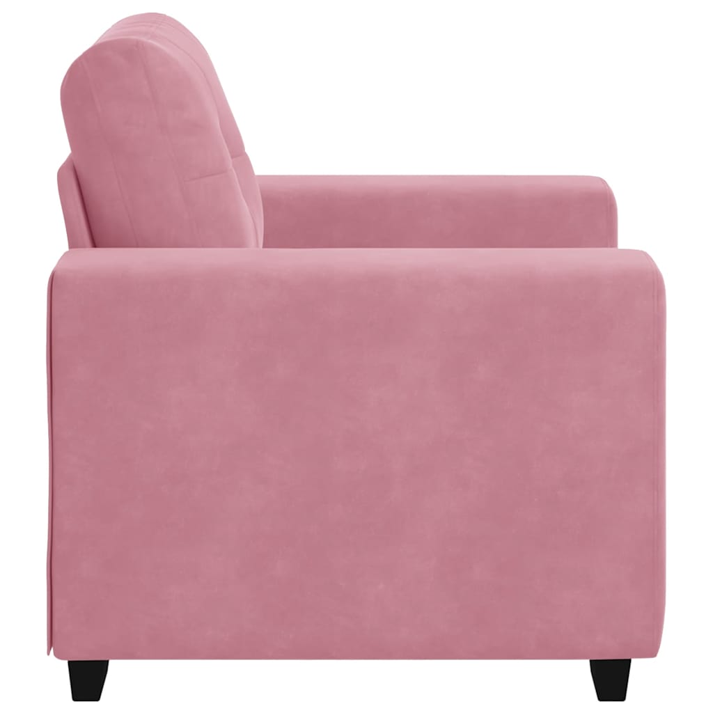 Sessel Rosa 100x78x80 cm Samt