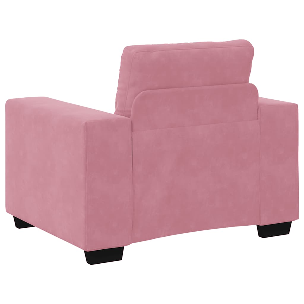 Sessel Rosa 100x78x80 cm Samt
