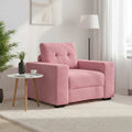 Sessel Rosa 100x78x80 cm Samt